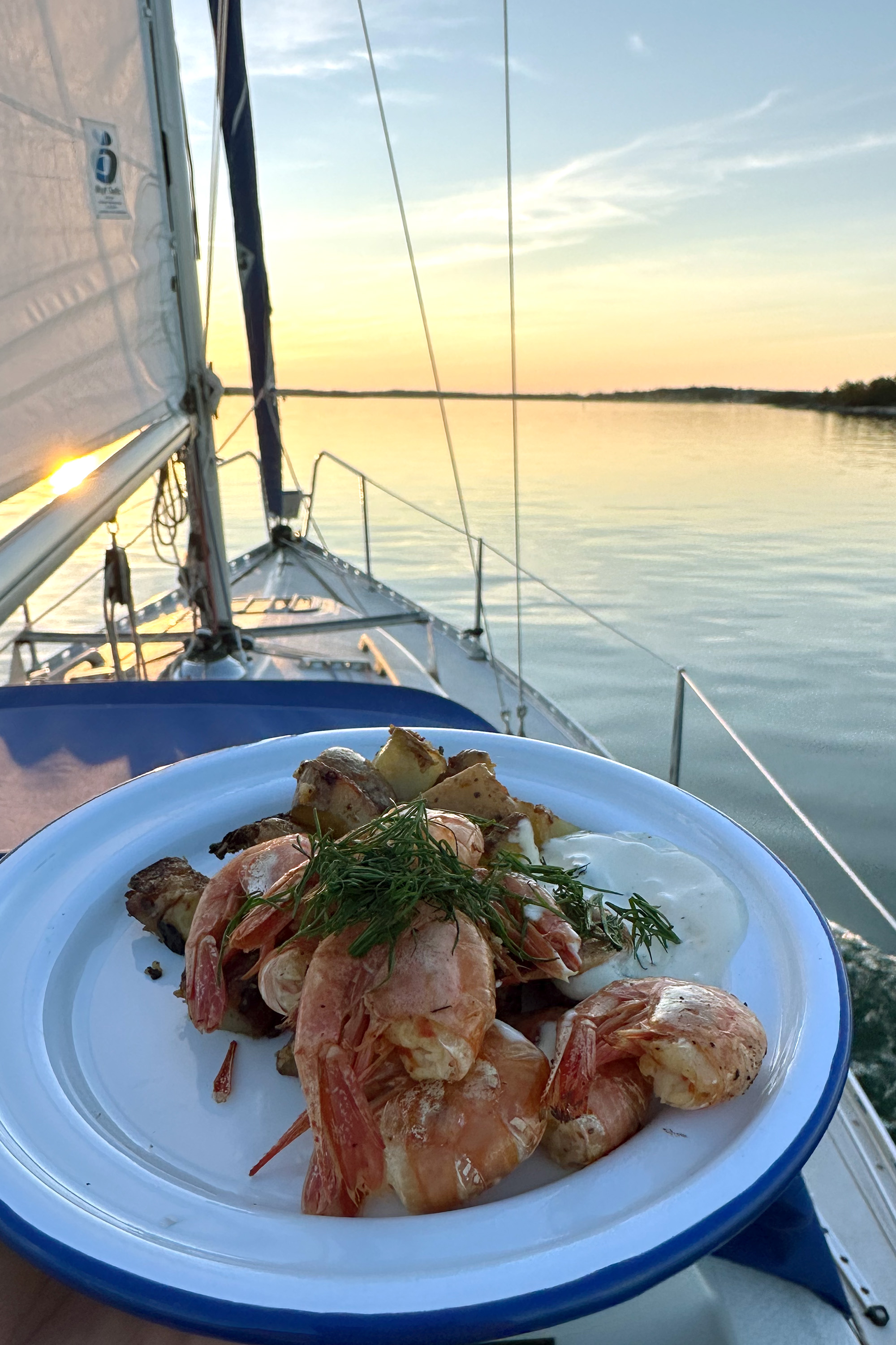 Gemeinsames Dinner an Bord