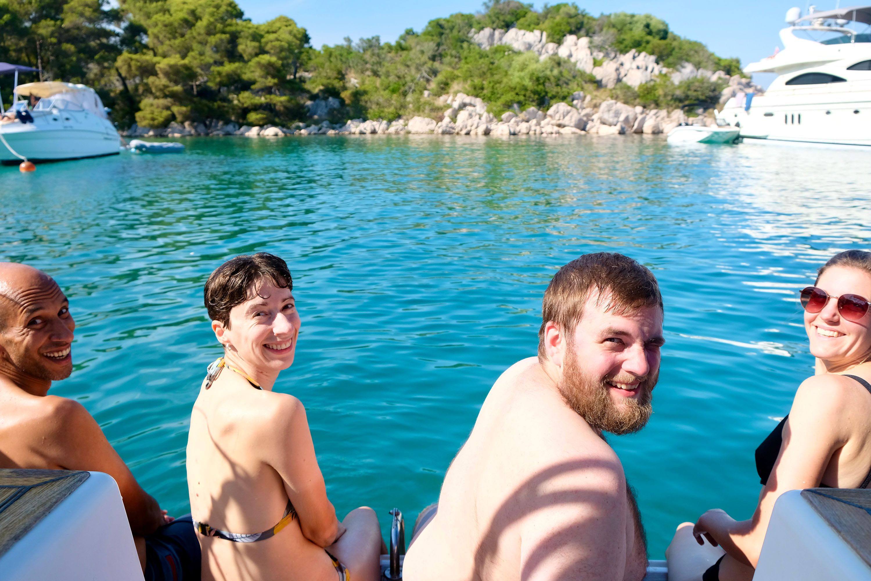 Schwimmen in der Ankerbucht