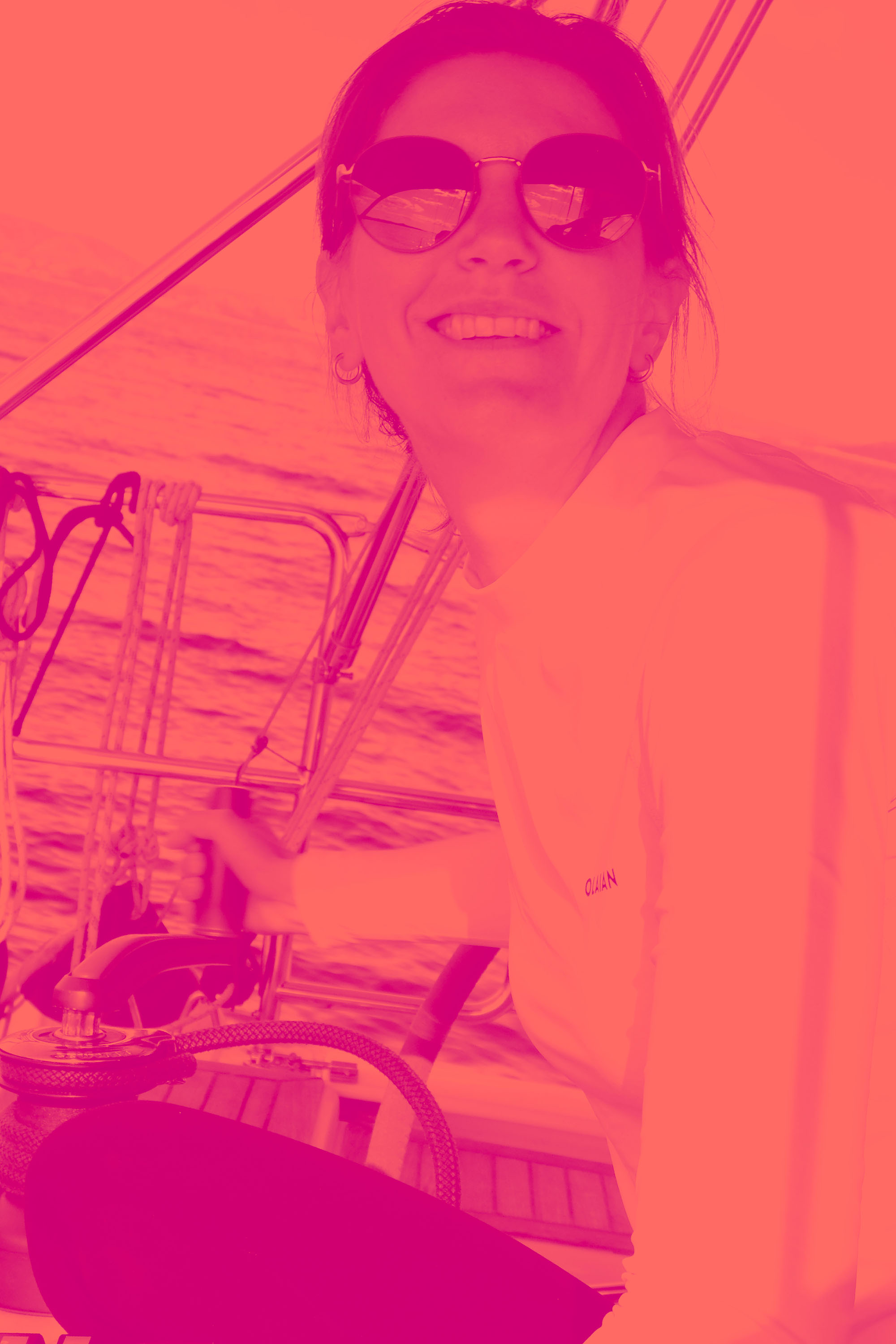 Annika an der Winsch