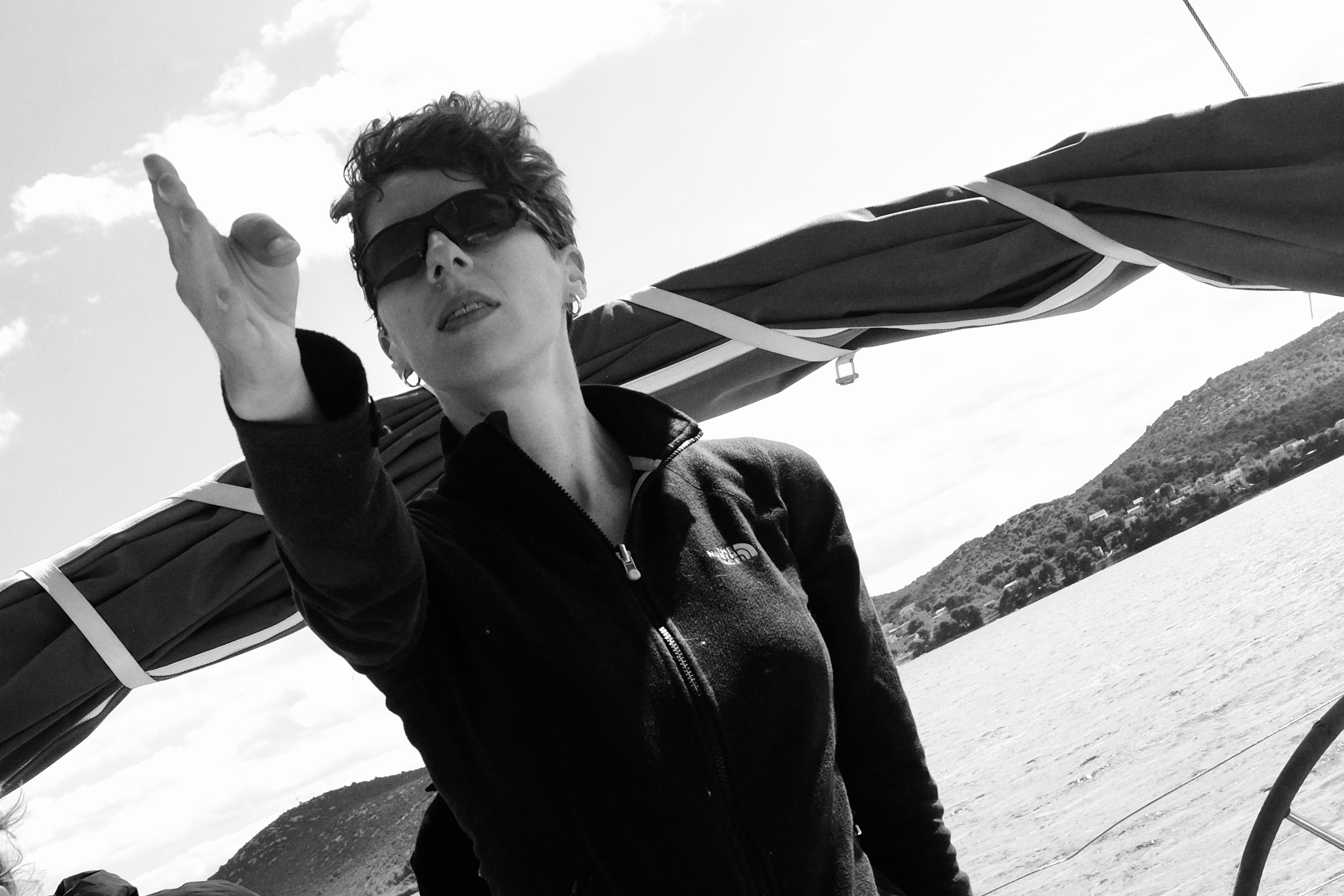 Stefanie during the buoy overboard drill